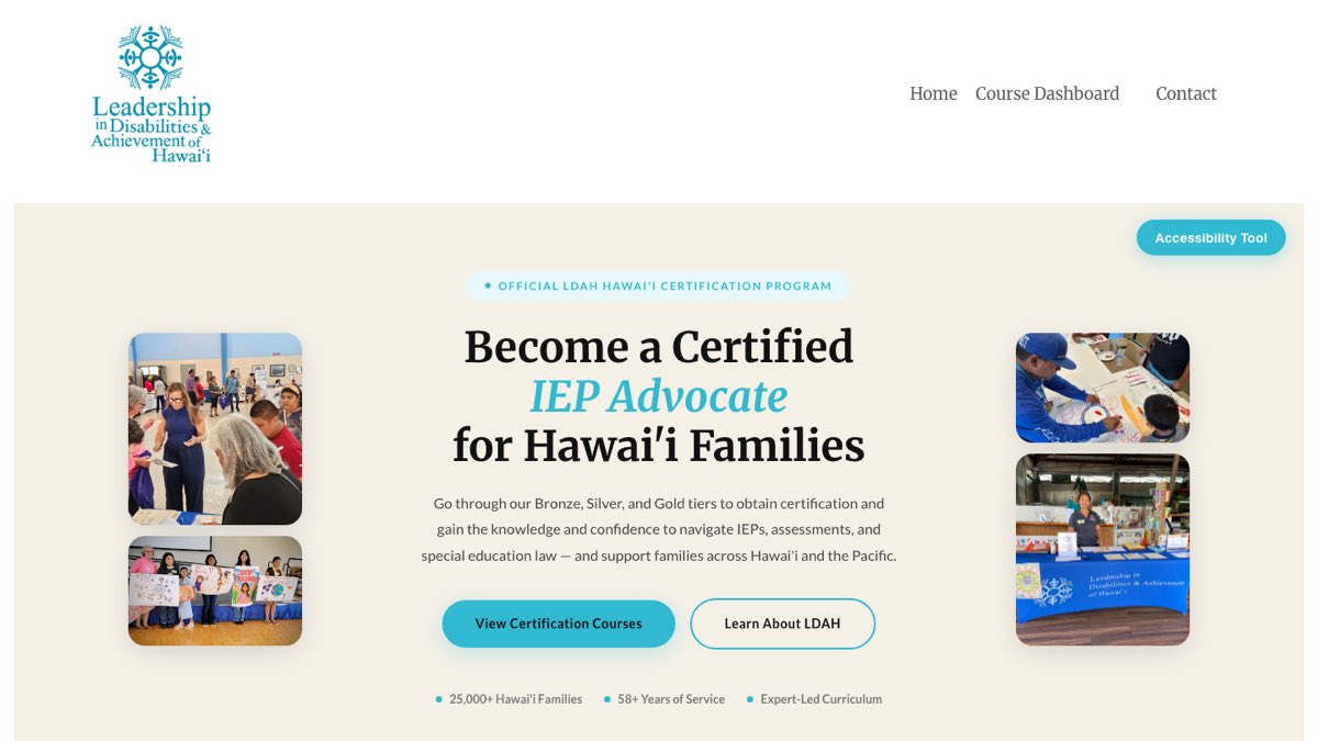 Homepage of LDAH Hawaiʻi